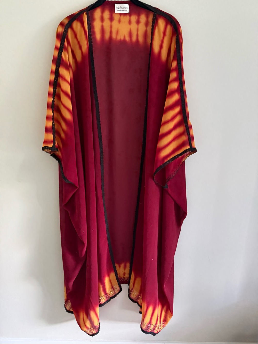 ⭐️ Handmade Kimono HEAT embellished upcycled chiffon
